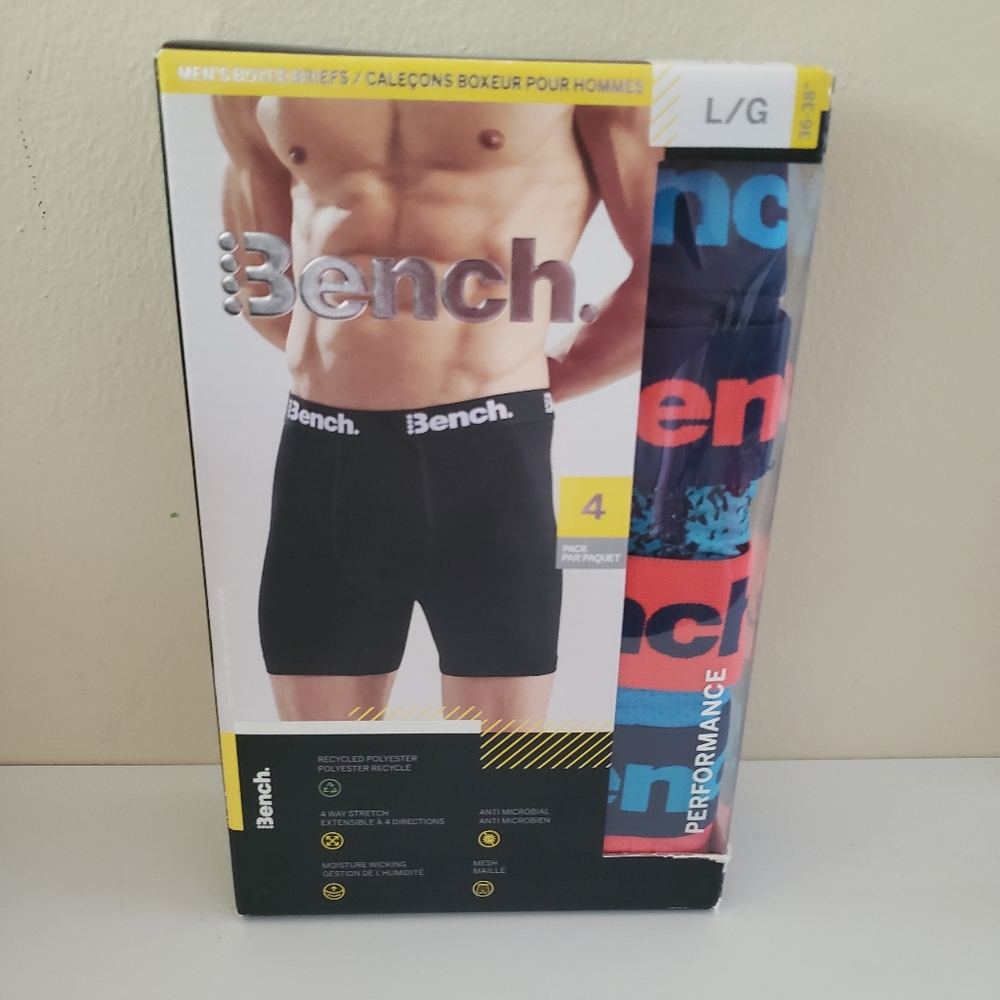 BENCH NIB Men's Boxer BRIEFS - Set Of 4 - L